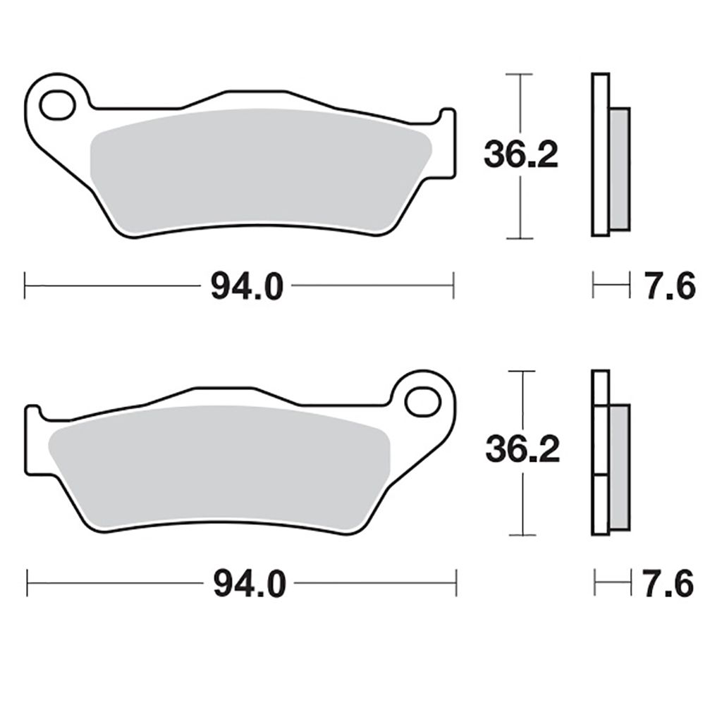 Moto-Master Bremsbelag RoadPRO Sinter hinten