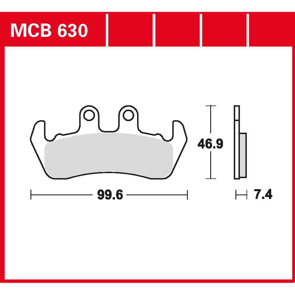 TRW Bremsbelag organisch MCB630
