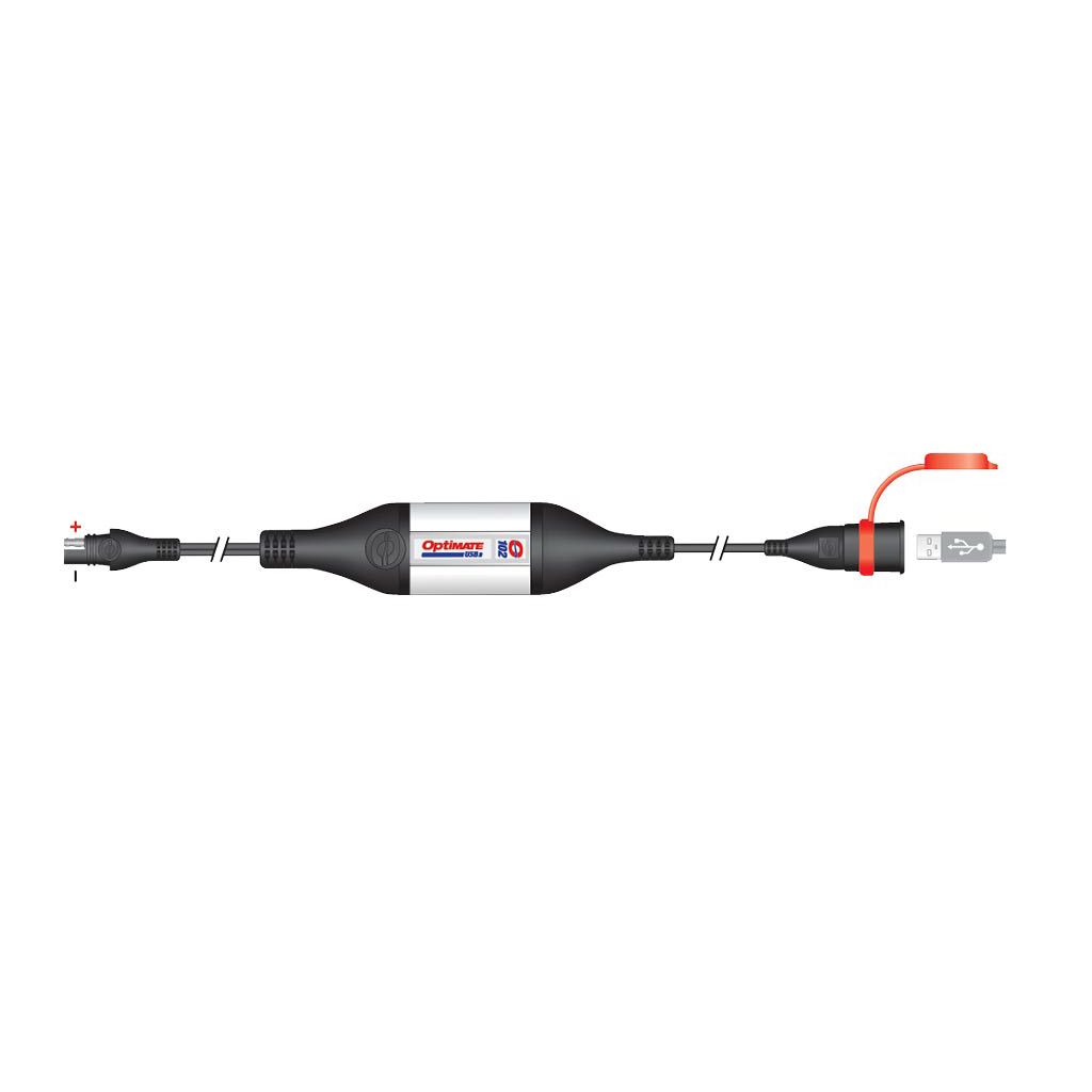 Optimate Anschlusskabel SAE 102/108 USB Ladegerät Kabellänge 2 Meter