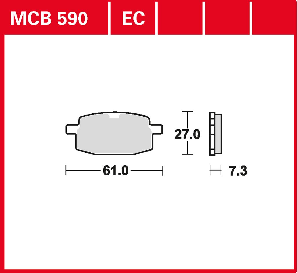 TRW Bremsbelag organisch MCB590EC