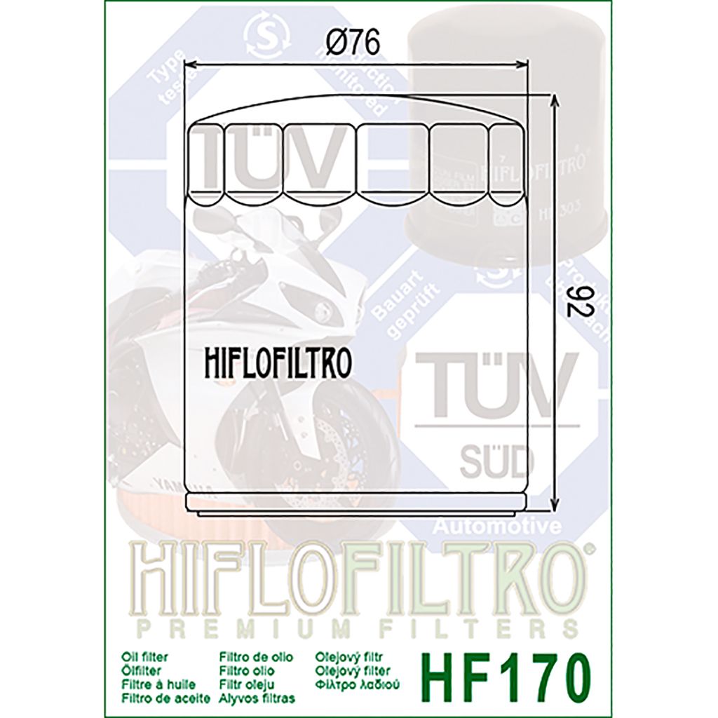 Hiflo Ölfilter Schwarz