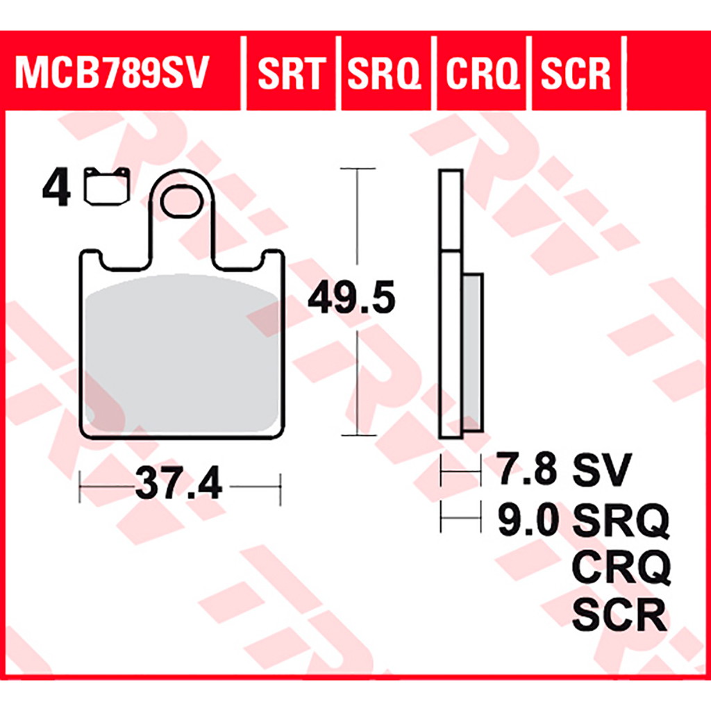 TRW Bremsbelag Sinter Road