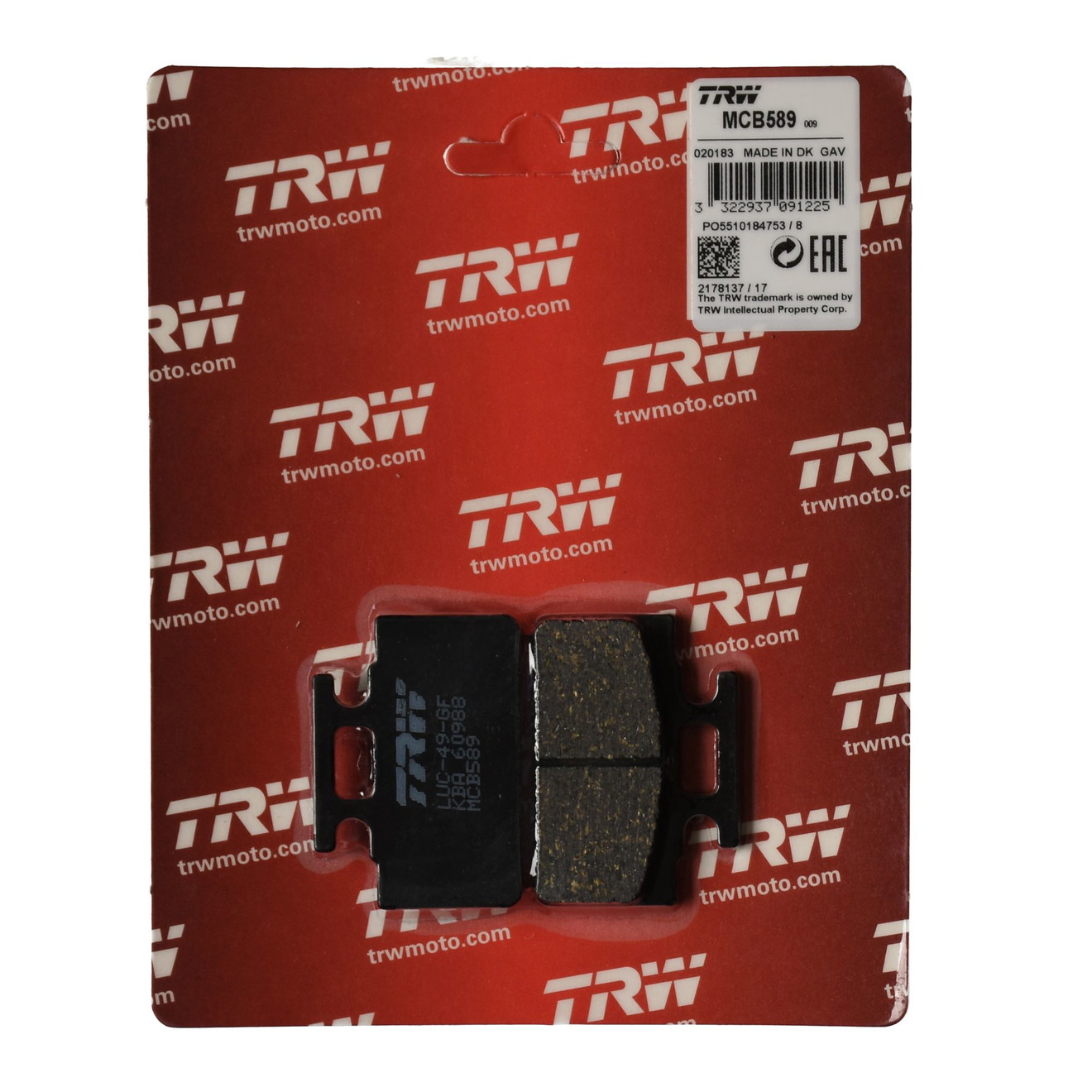TRW Bremsbelag organisch MCB589