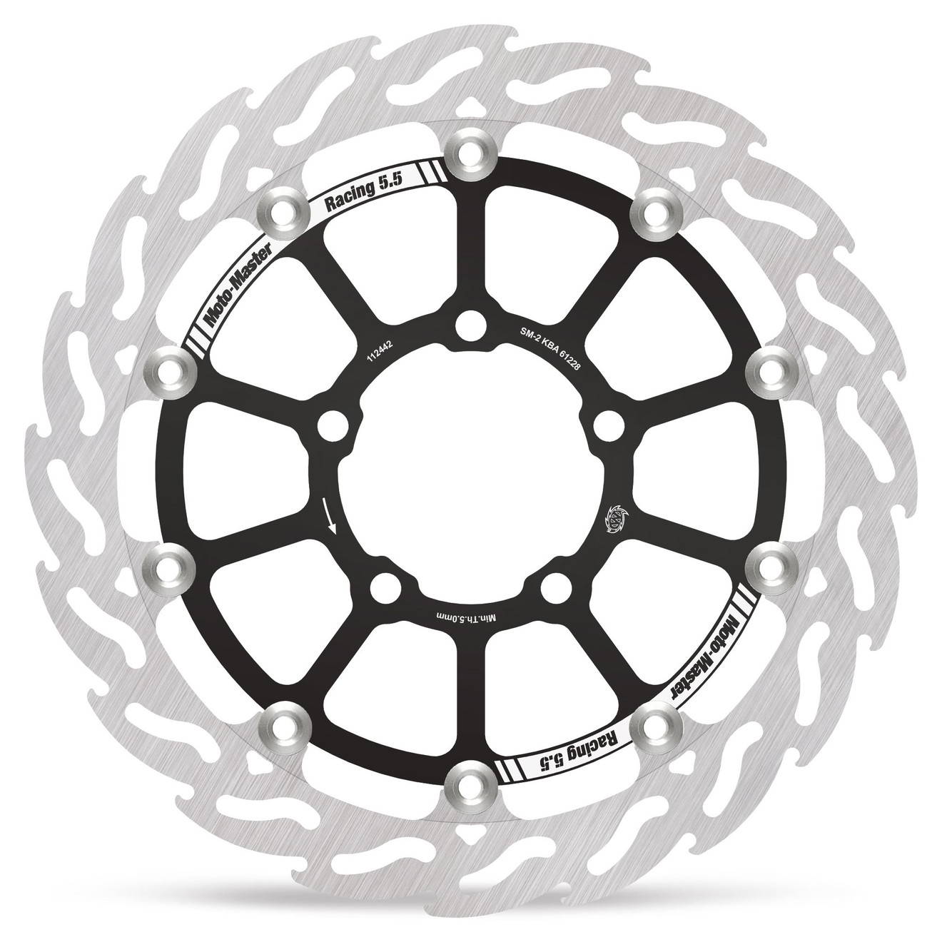 Moto-Master Bremsscheibe Flame vorn links schwim. Racing Flame - 5,5mm