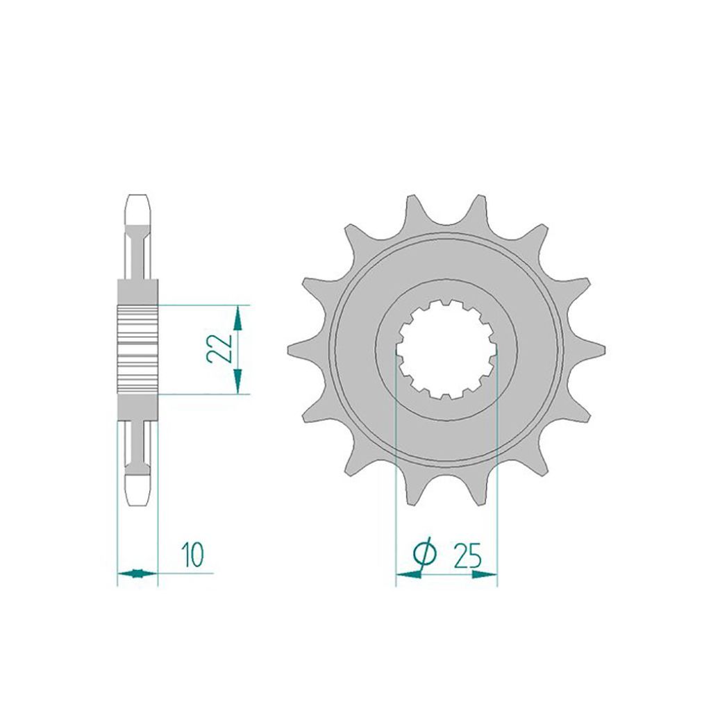 Esjot Ritzel 94312-14 #520 14 Zähne