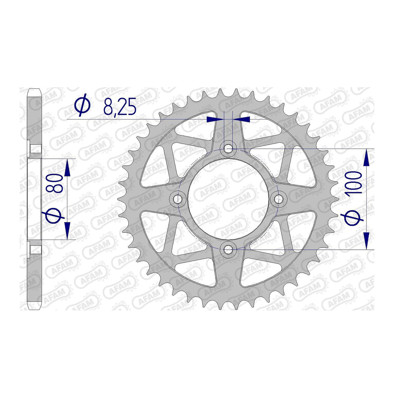 AFAM Kettenrad ALU #520 39 Zähne
