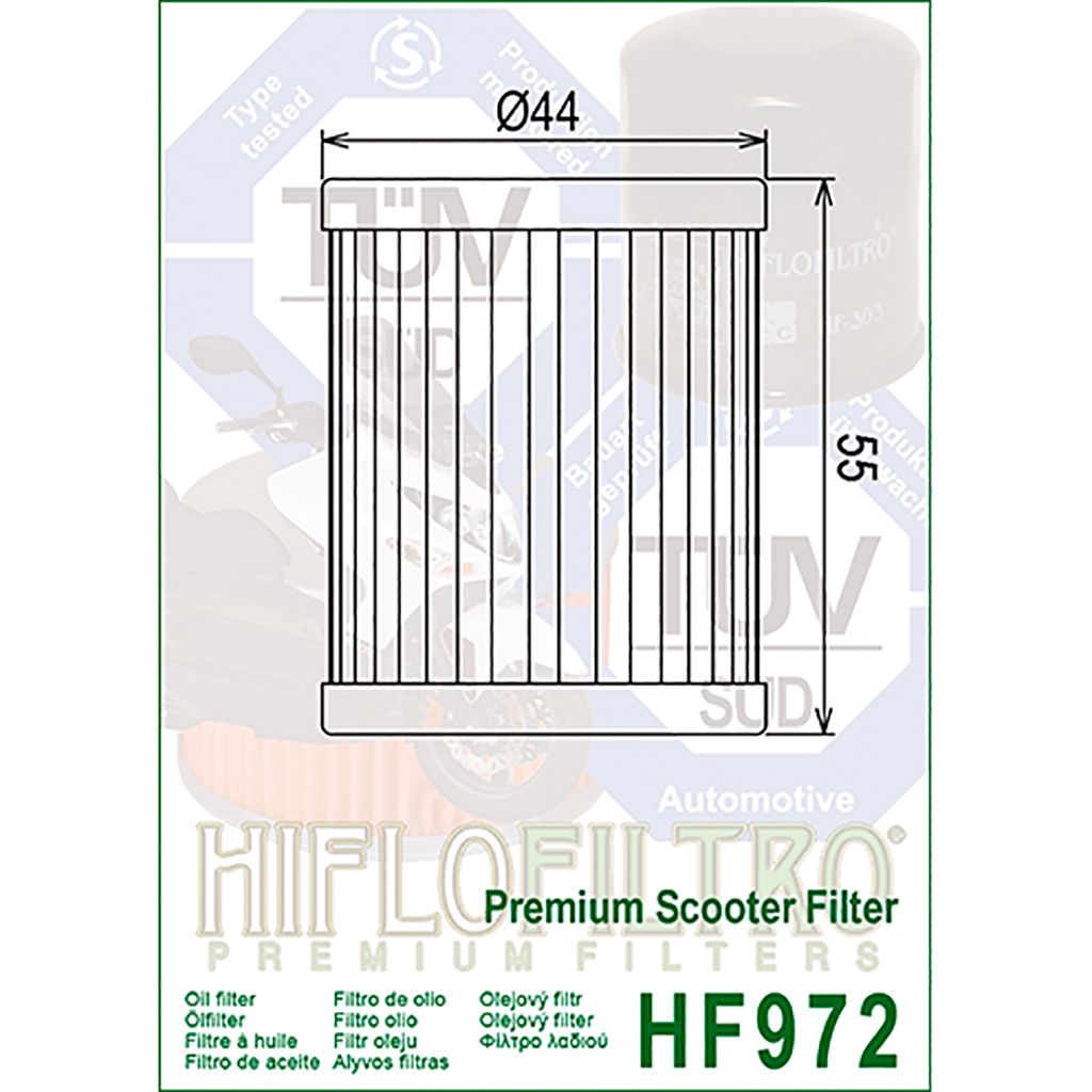 Hiflo Ölfilter Premium Scooter Filter