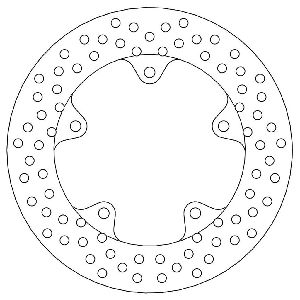 Moto-Master Bremsscheibe Halo hinten starr mit ABE