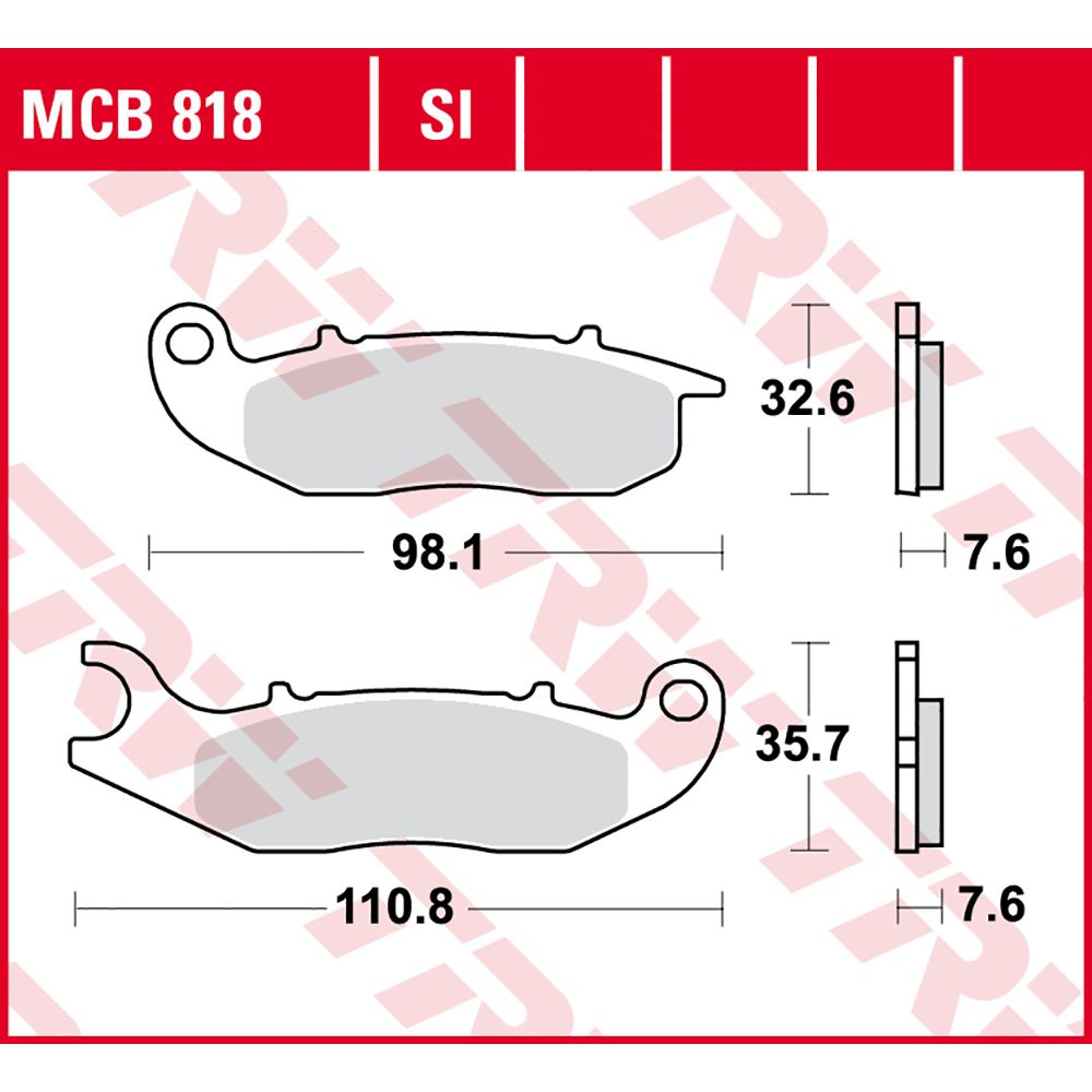TRW Bremsbelag Sinter Offroad MCB818SI