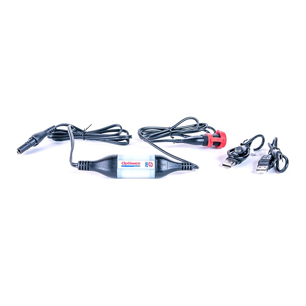 Optimate Anschlusskabel SAE 102/108 USB Ladegerät Kabellänge 2 Meter