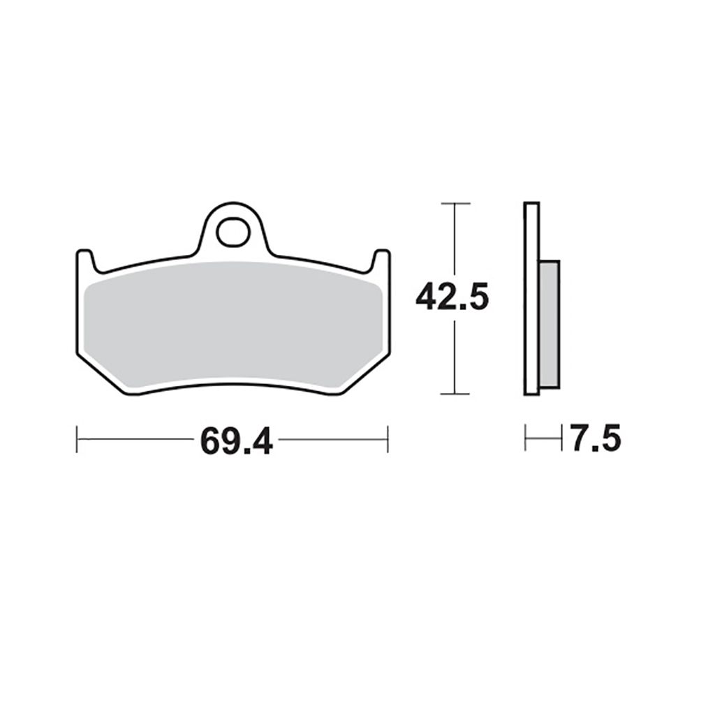 Moto-Master Bremsbelag RoadPRO Sinter hinten