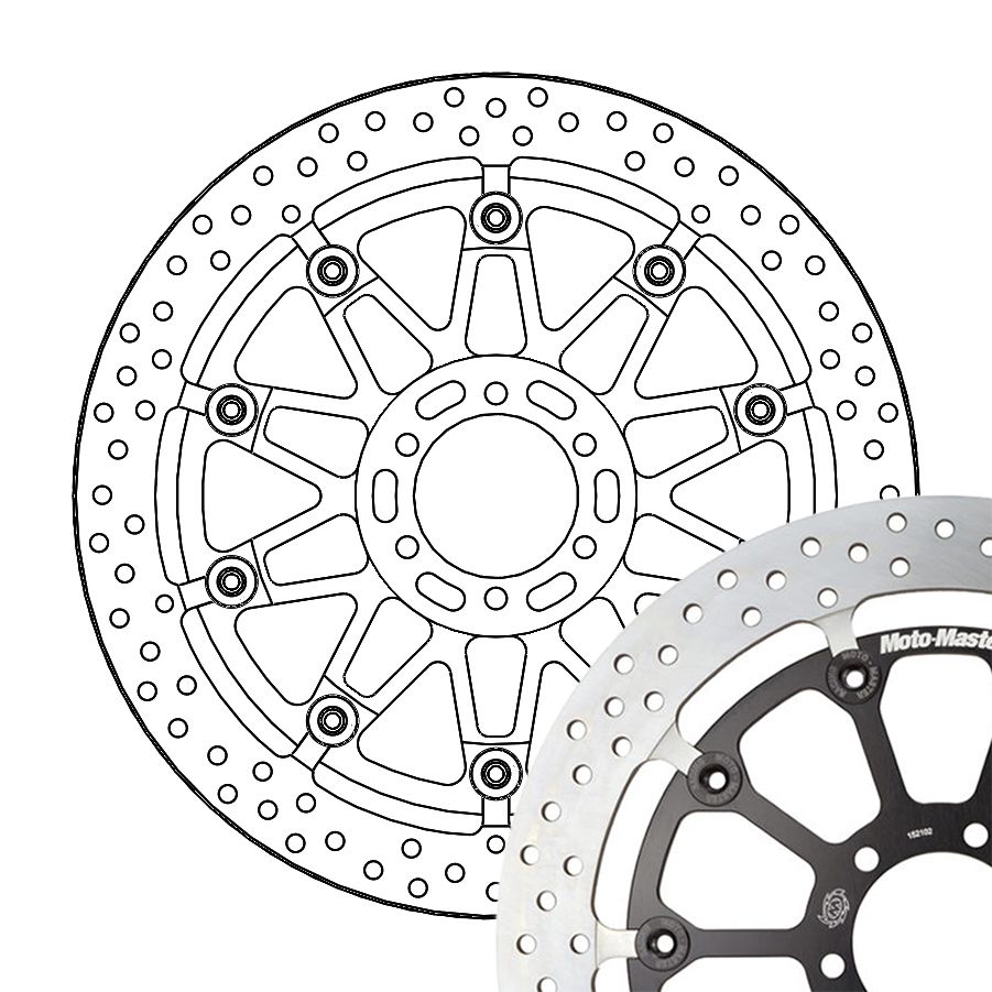 Moto-Master Bremsscheibe Halo T-Floater Racing - 7,1 mm