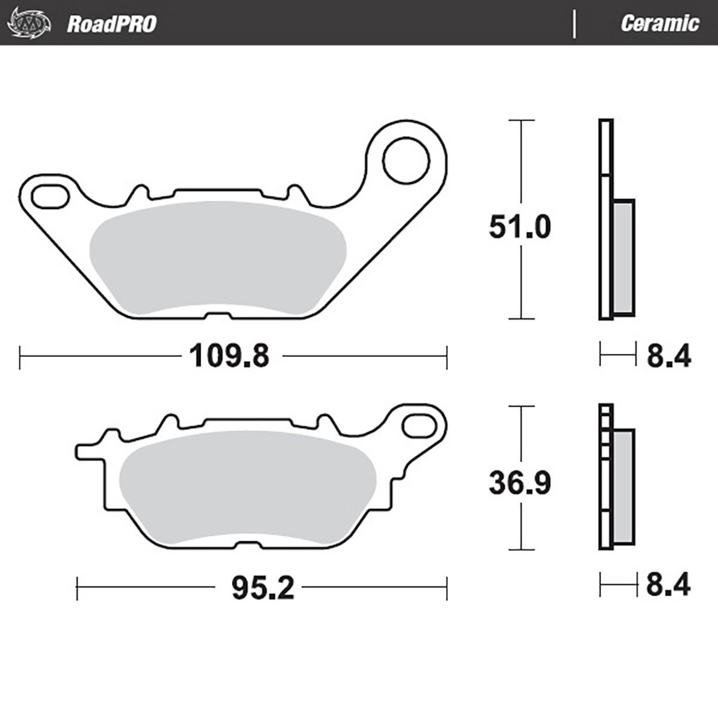 Moto-Master Bremsbelag RoadPRO Ceramic