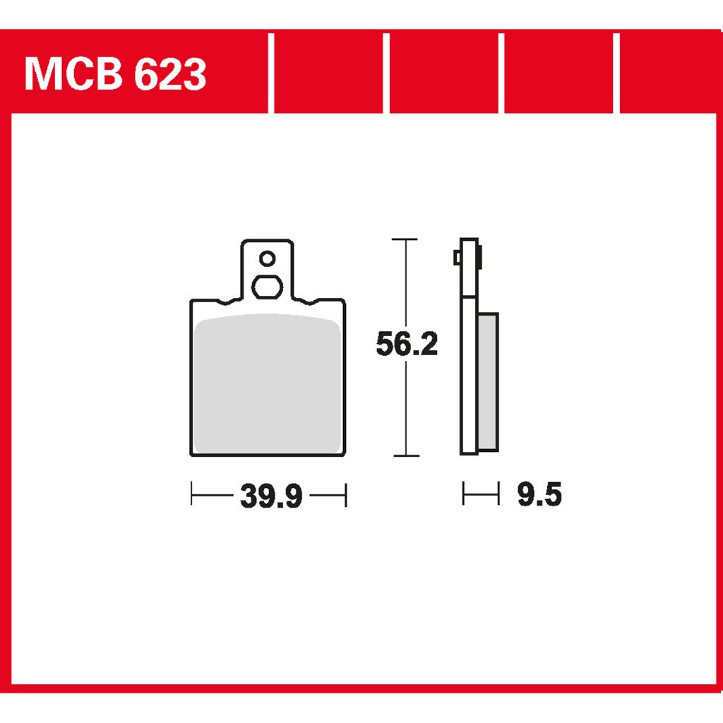 TRW Bremsbelag organisch MCB623