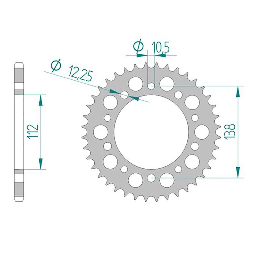 AFAM Kettenrad ALU #520 40 Zähne