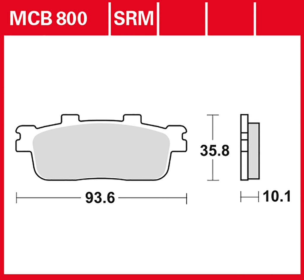 TRW Bremsbelag Sinter MCB800SRM