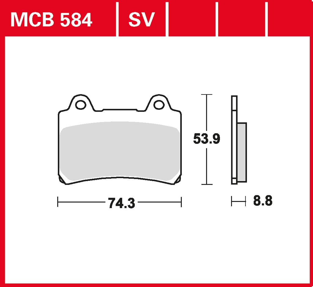 TRW Bremsbelag Sinter Street