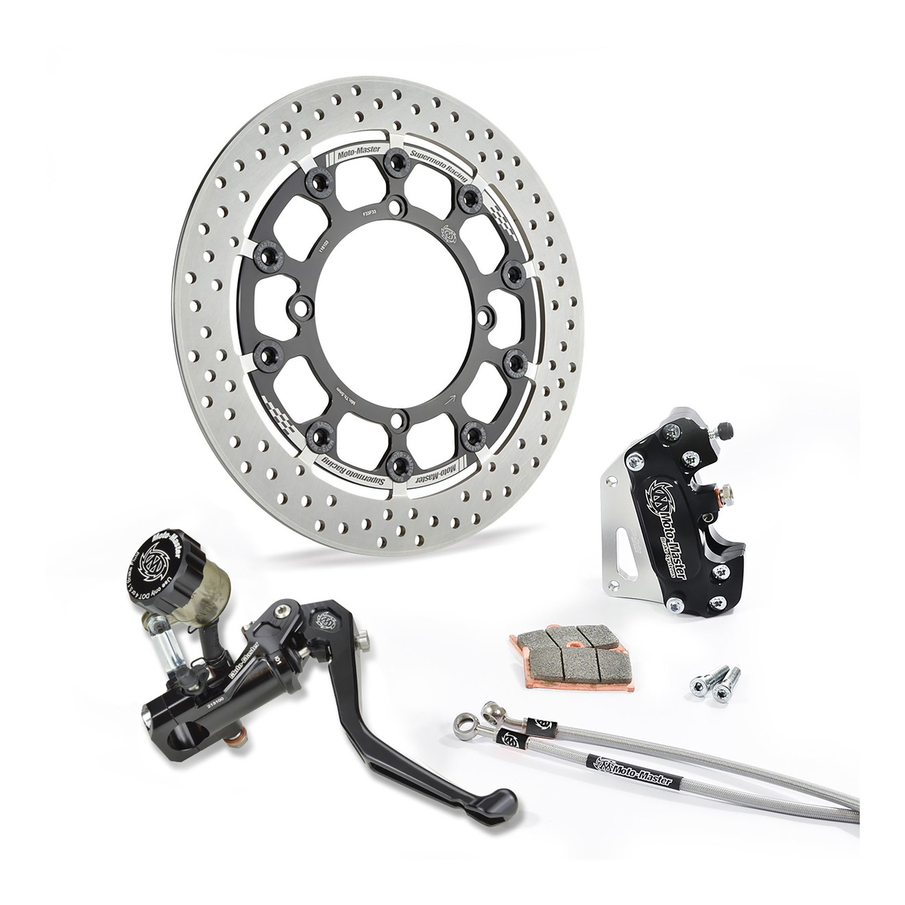 Moto-Master Supermoto Kit 300 Halo Bremsscheibe Bremssattel Bremspumpe