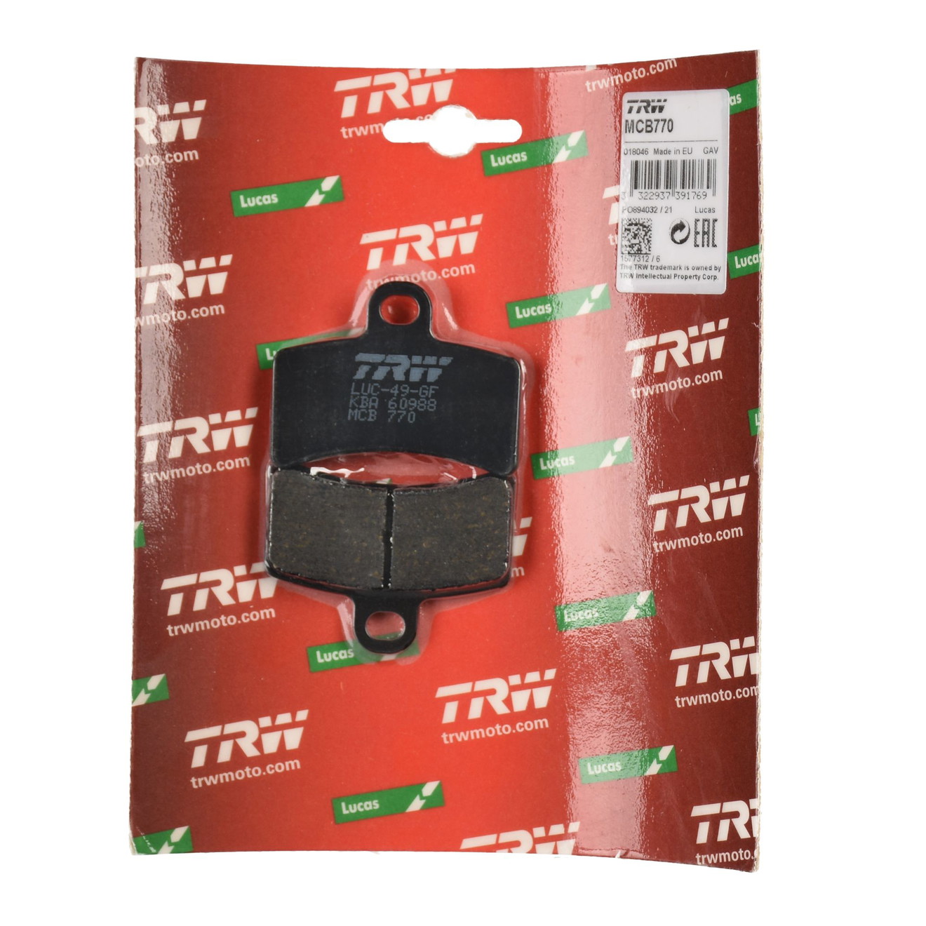 TRW Bremsbelag organisch MCB770