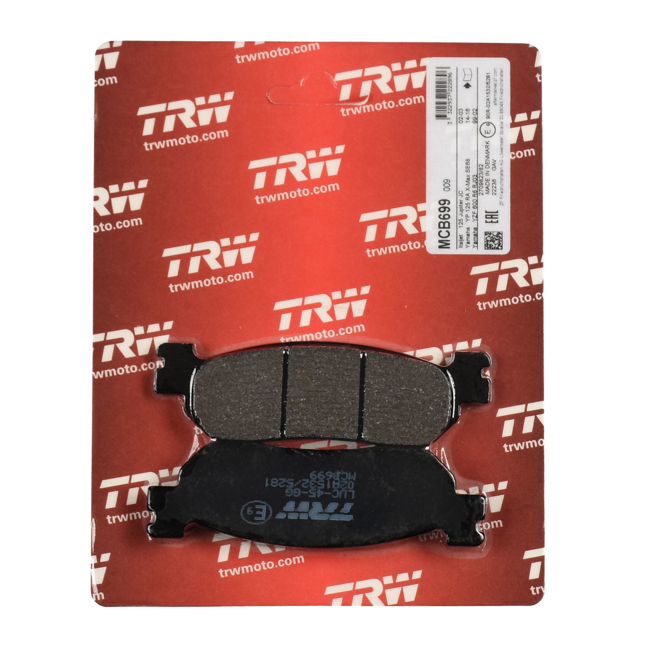 TRW Bremsbelag organisch MCB699