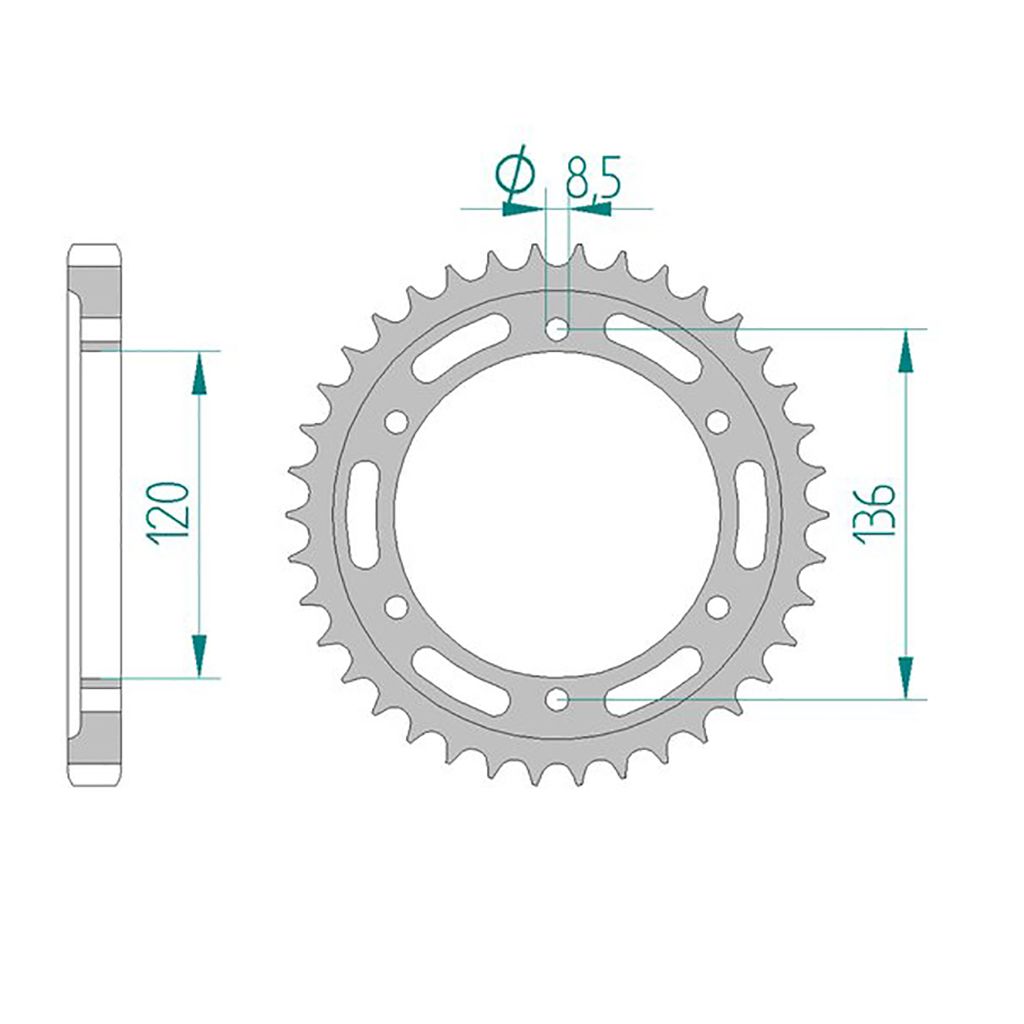 DID Kettensatz für Yamaha YX 600 Radian 86-87 530 VX3
