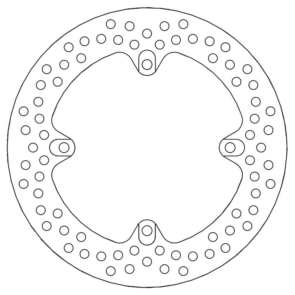 Moto-Master Bremsscheibe Halo hinten starr mit ABE