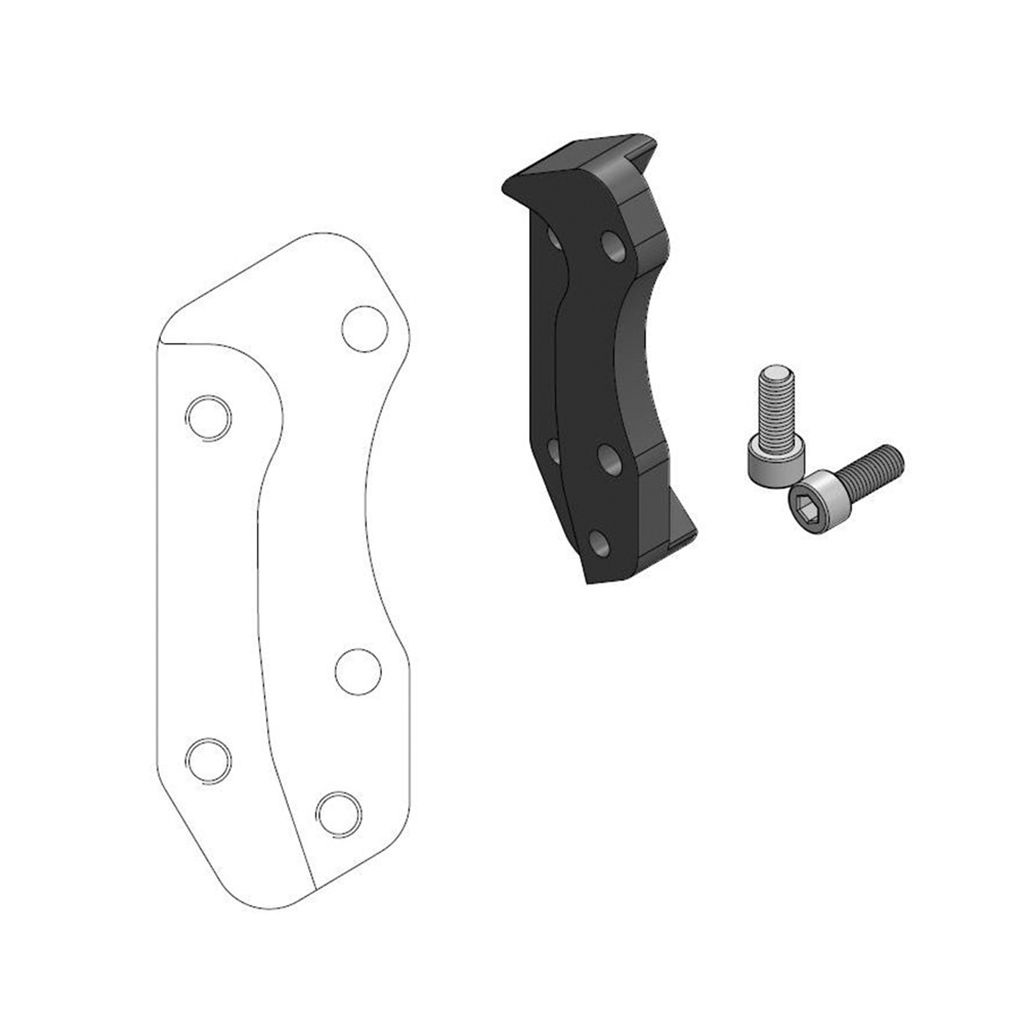 Moto-Master Bremssattel-Adapter Supermoto Street Adapter 320 mm Ø