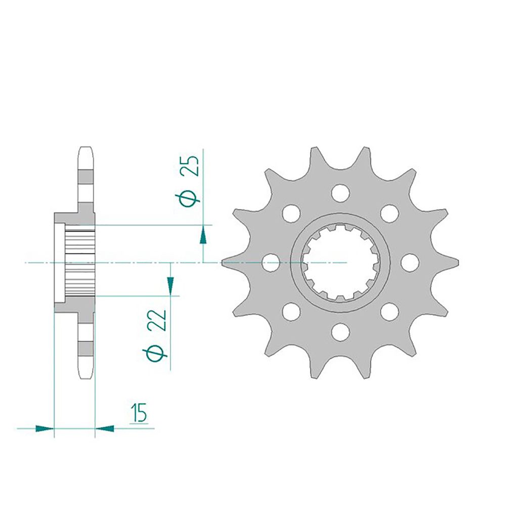 Esjot Ritzel 24509-14 #520 Sport 14 Zähne