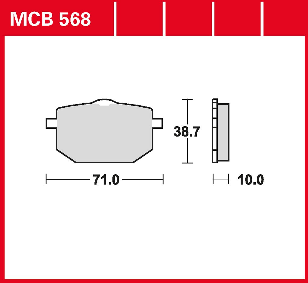 TRW Bremsbelag organisch