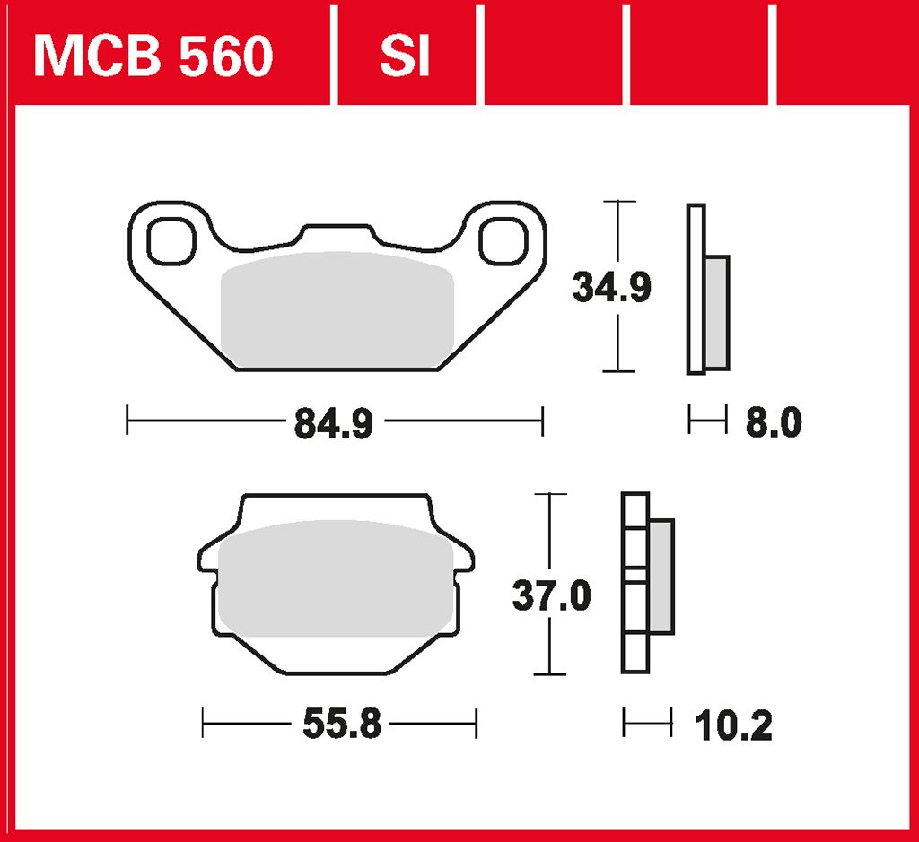 TRW Bremsbelag Sinter Offroad MCB560SI