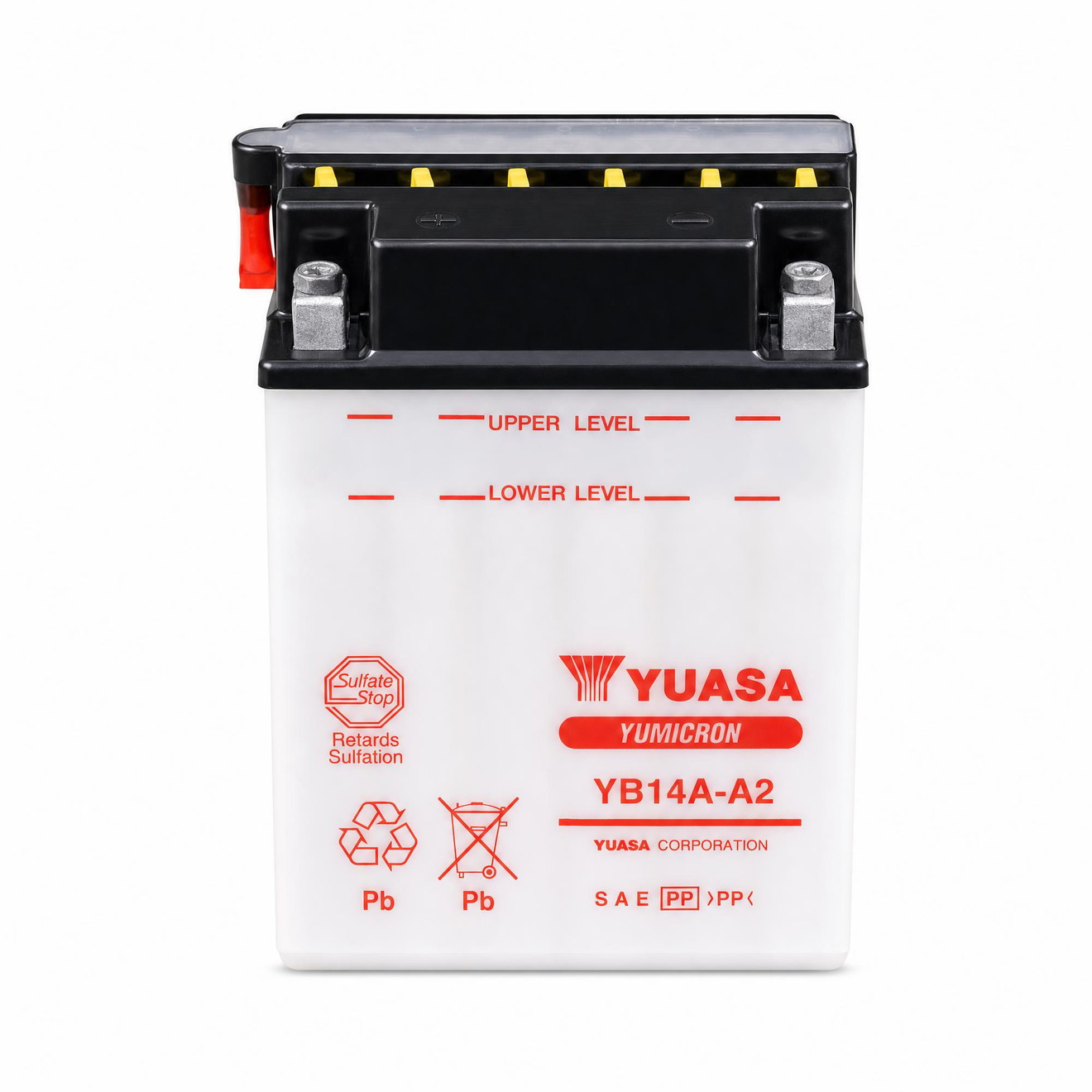 Yuasa Batterie 12V 14AH YB14A-A2 Blei-Säure ohne Säurepack