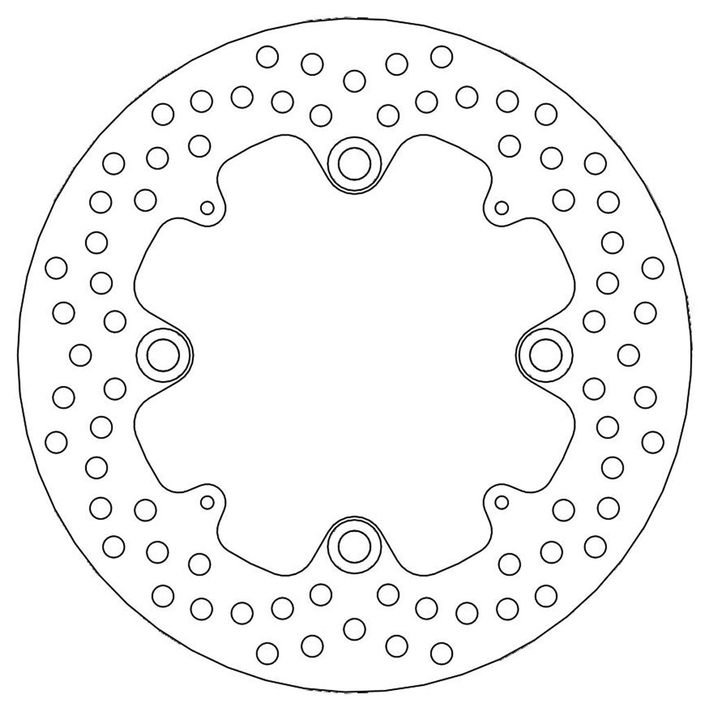 Moto-Master Bremsscheibe Halo hinten starr mit ABE