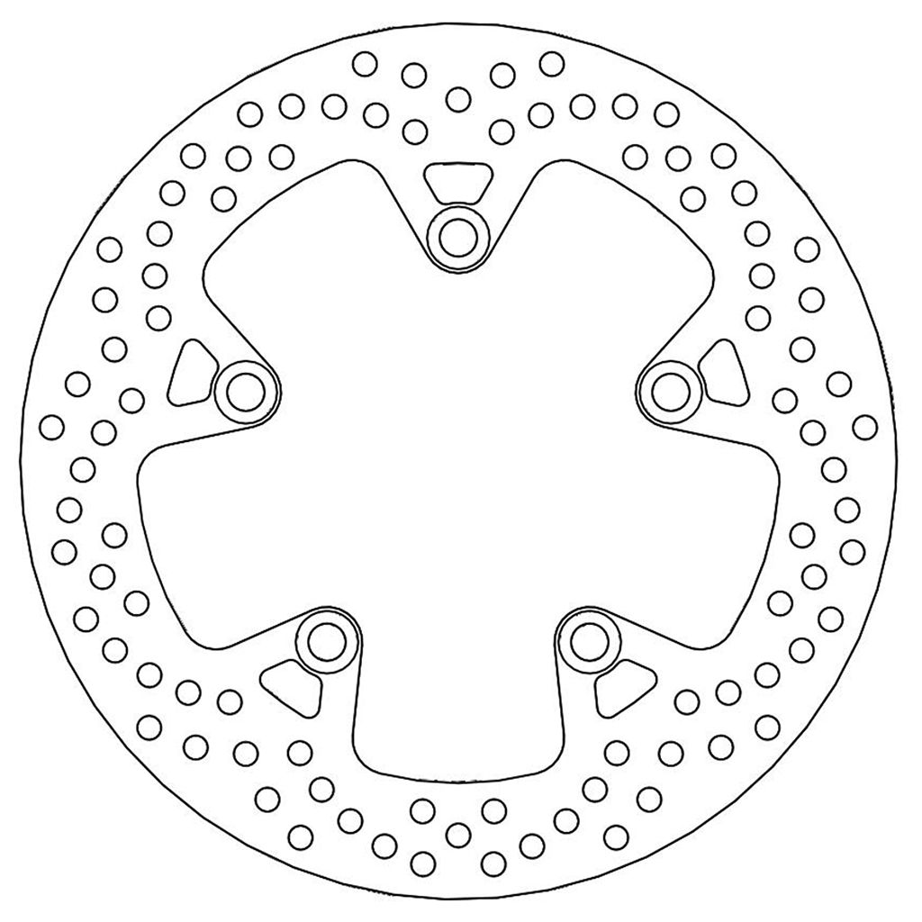 Moto-Master Bremsscheibe Halo hinten starr mit ABE