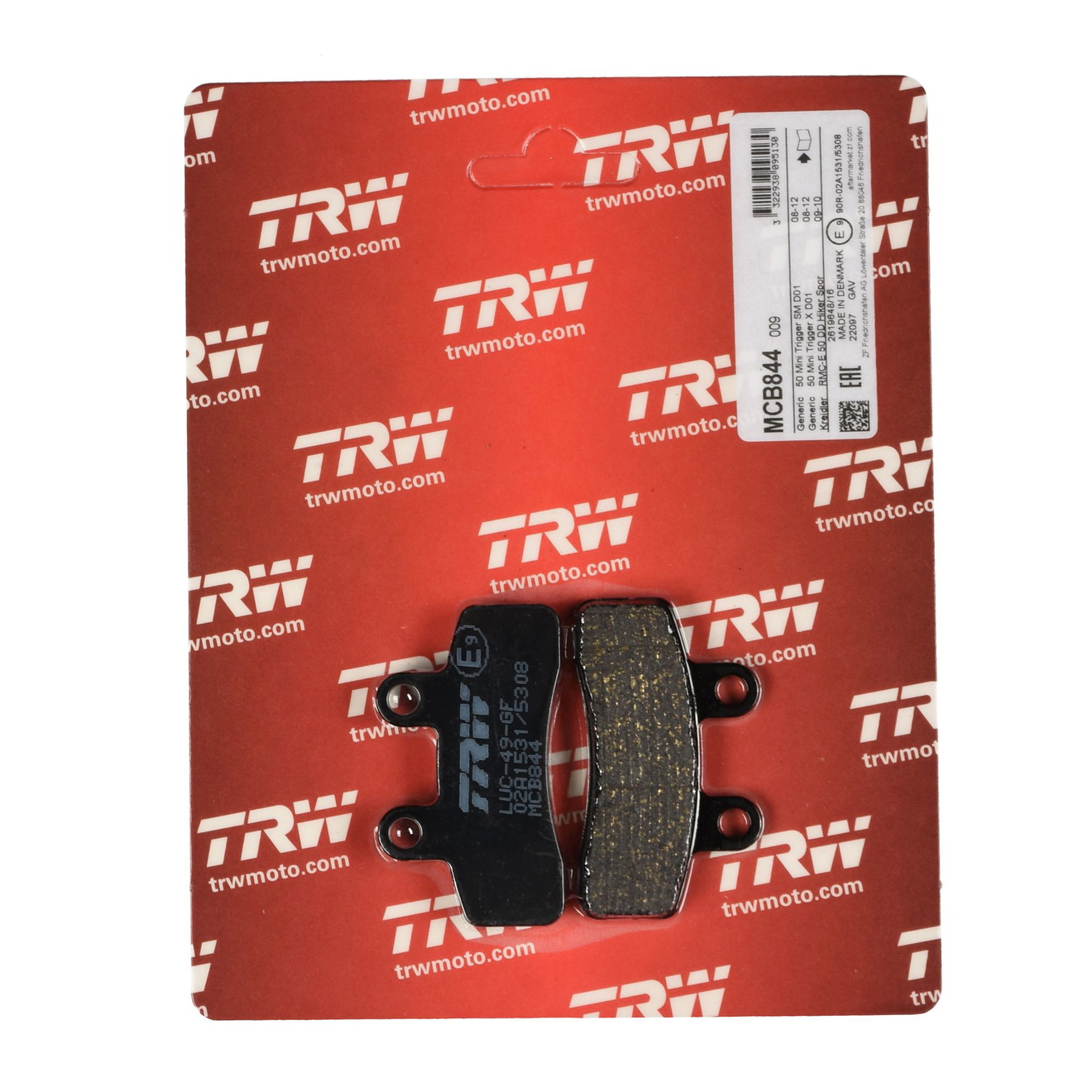 TRW Bremsbelag organisch MCB844