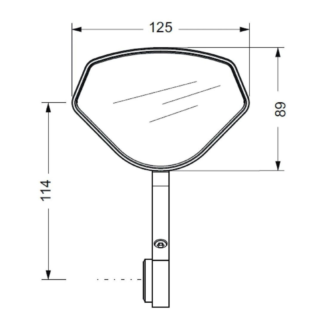 Puig Lenkerendenspiegel 21618N Aluminium schwarz inkl. Adapter