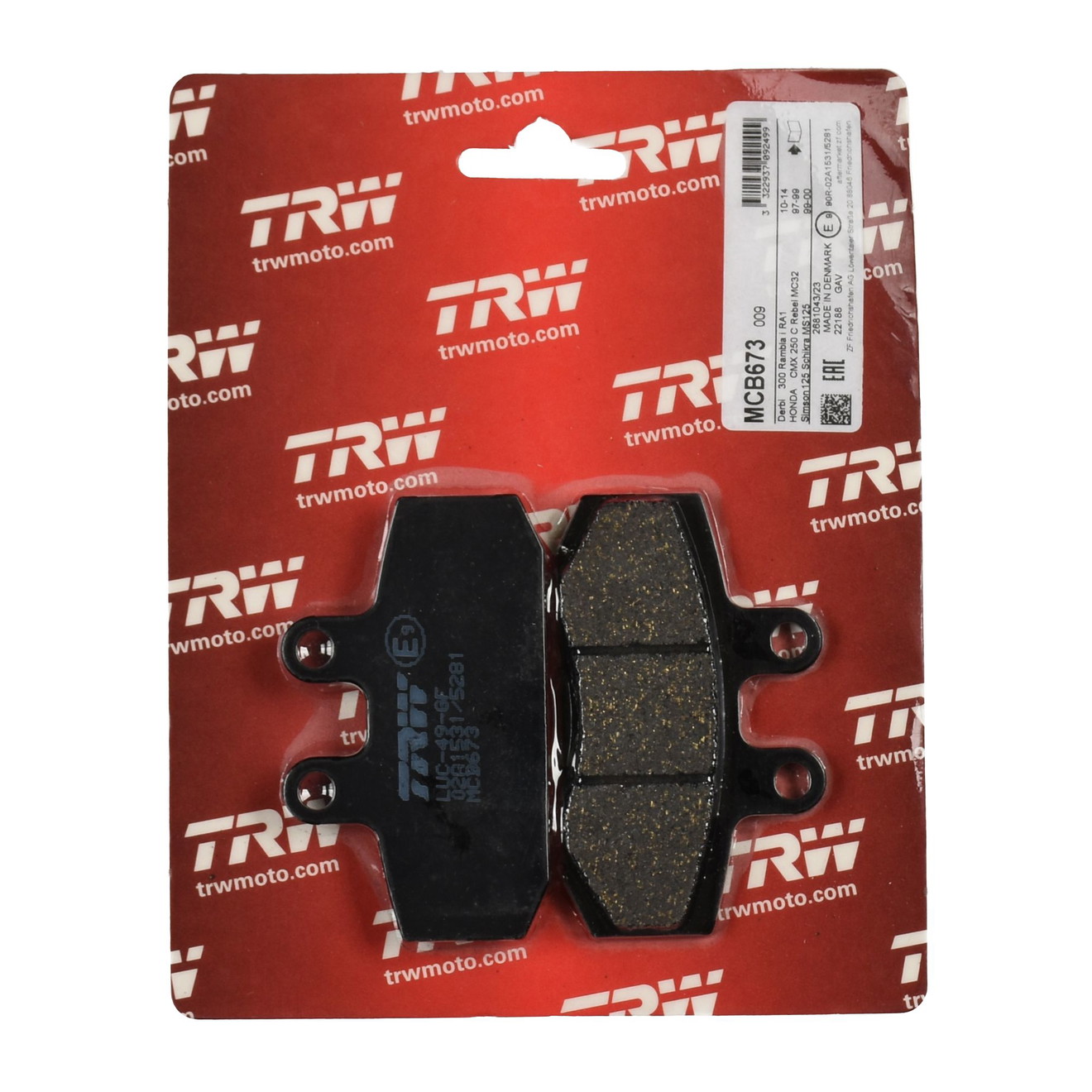 TRW Bremsbelag organisch