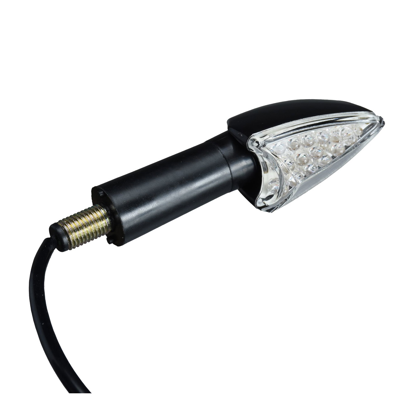 VParts Blinker hinten rechts oder hinten links weiß LED universal mit Mutterbefestigung