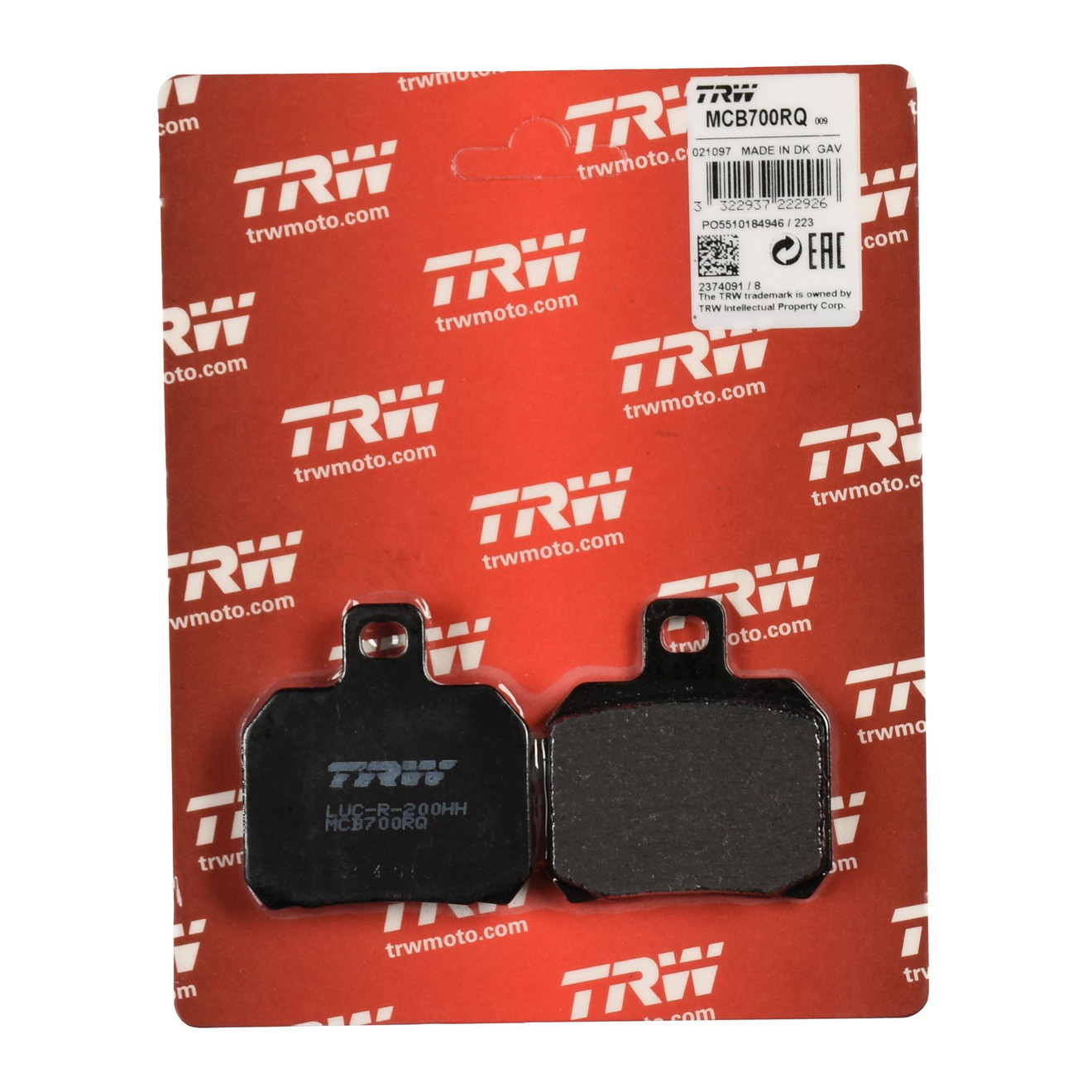 TRW Bremsbelag organisch Racing