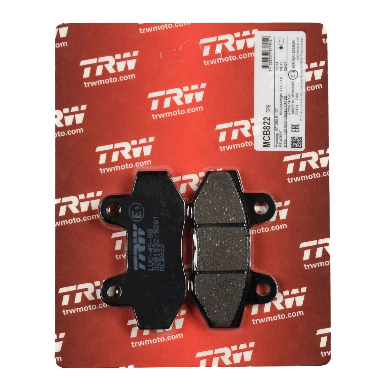 TRW Bremsbelag organisch MCB822