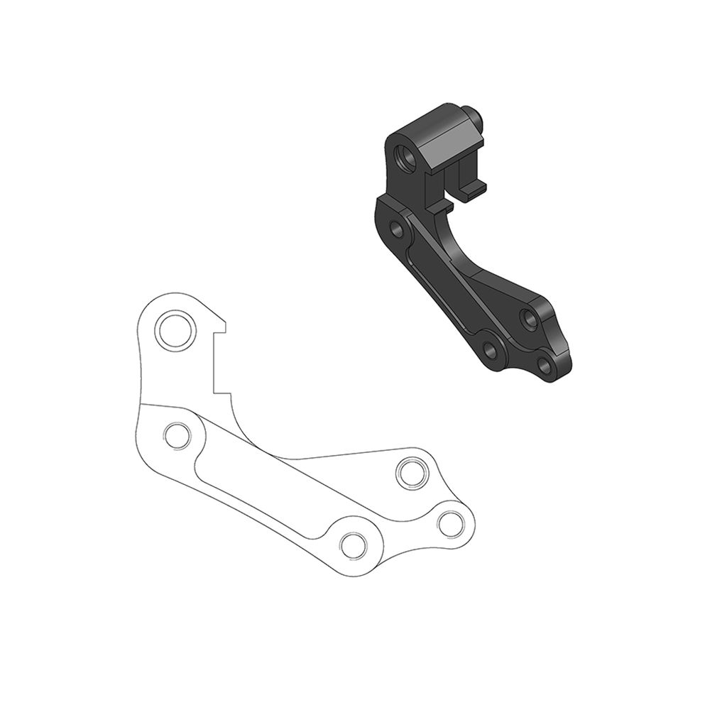 Moto-Master Bremssattel-Adapter Oversize MX 270 mm Ø