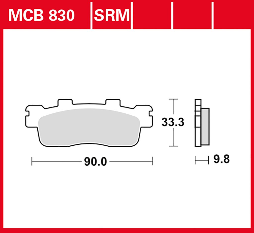 TRW Bremsbelag organisch MCB830