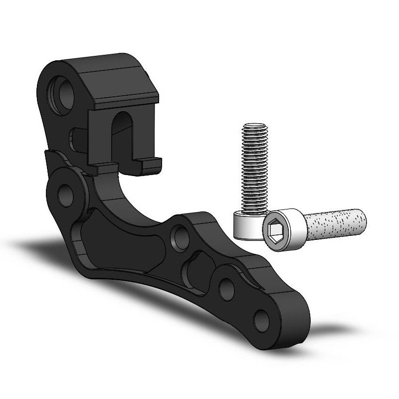 Moto-Master Bremssattel-Adapter f. OEM 260 mm Ø schwarz