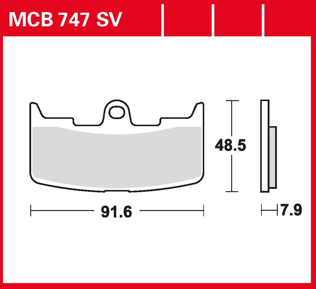 TRW Bremsbelag Sinter Street MCB747SV