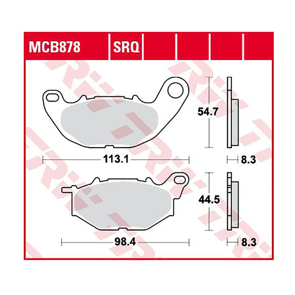 TRW Bremsbelag Sinter Racing ABE MCB878TRQ