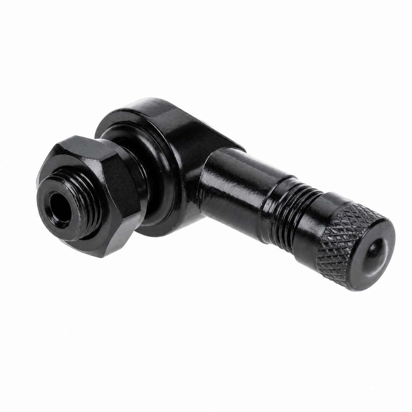 MotoLibre Ventil Felge 90 Grad 8,3mm schwarz