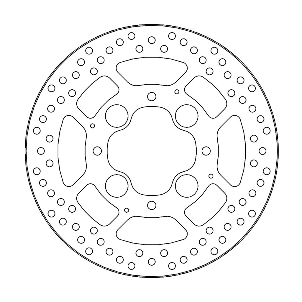Moto-Master Bremsscheibe Halo hinten starr mit ABE