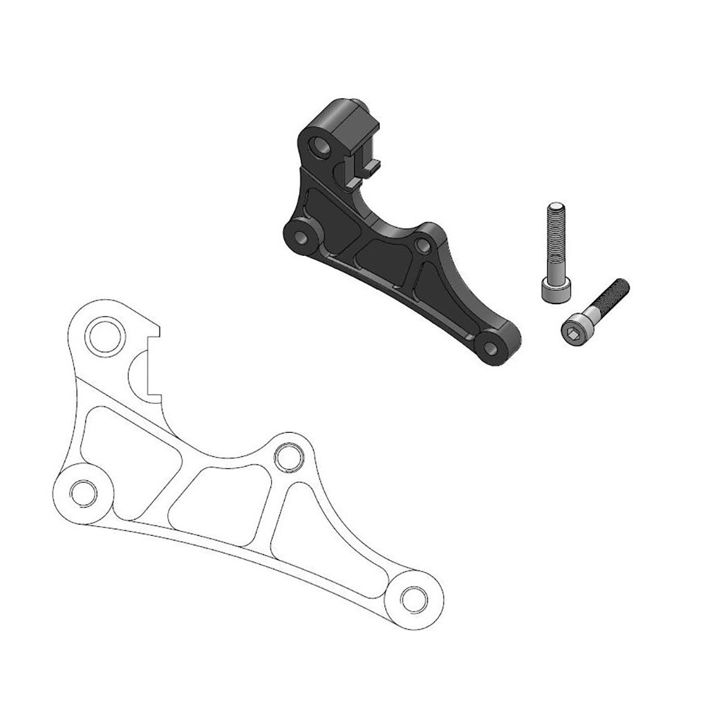 Moto-Master Bremssattel-Adapter Supermoto Street Adapter 320 mm Ø