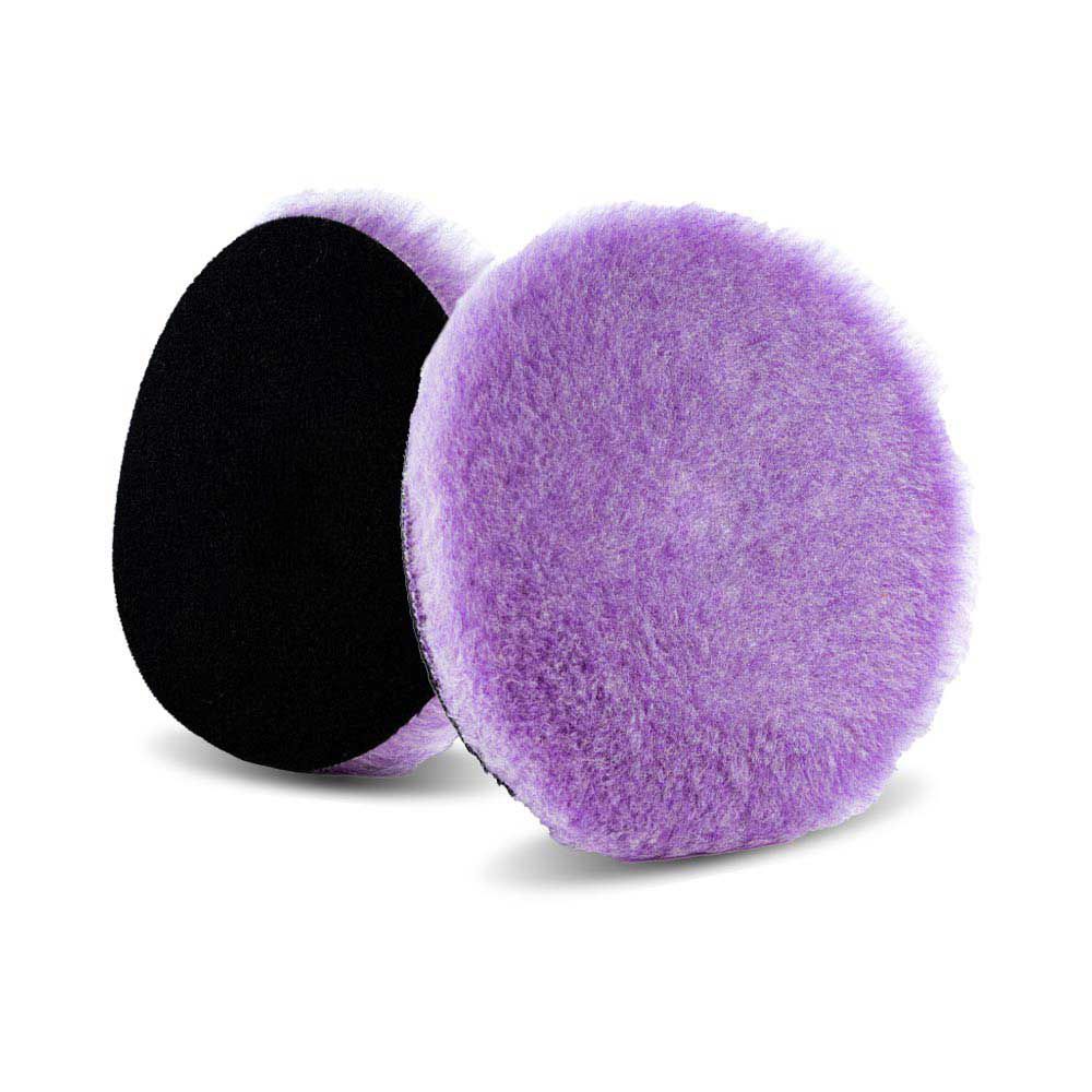Lake Country Purple Foamed Wool Polijstpad 75mm Hybrid Wol 25mm