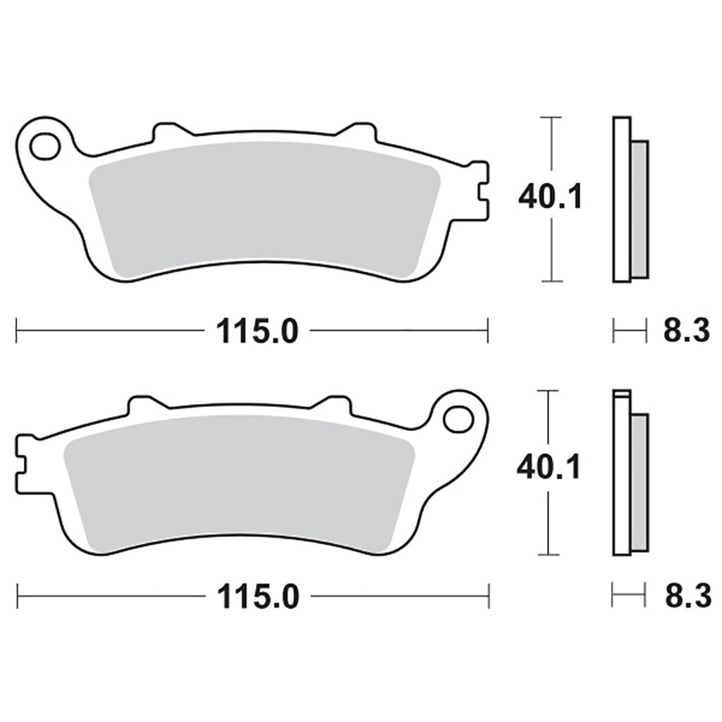 Moto-Master Bremsbelag RoadPRO Sinter hinten