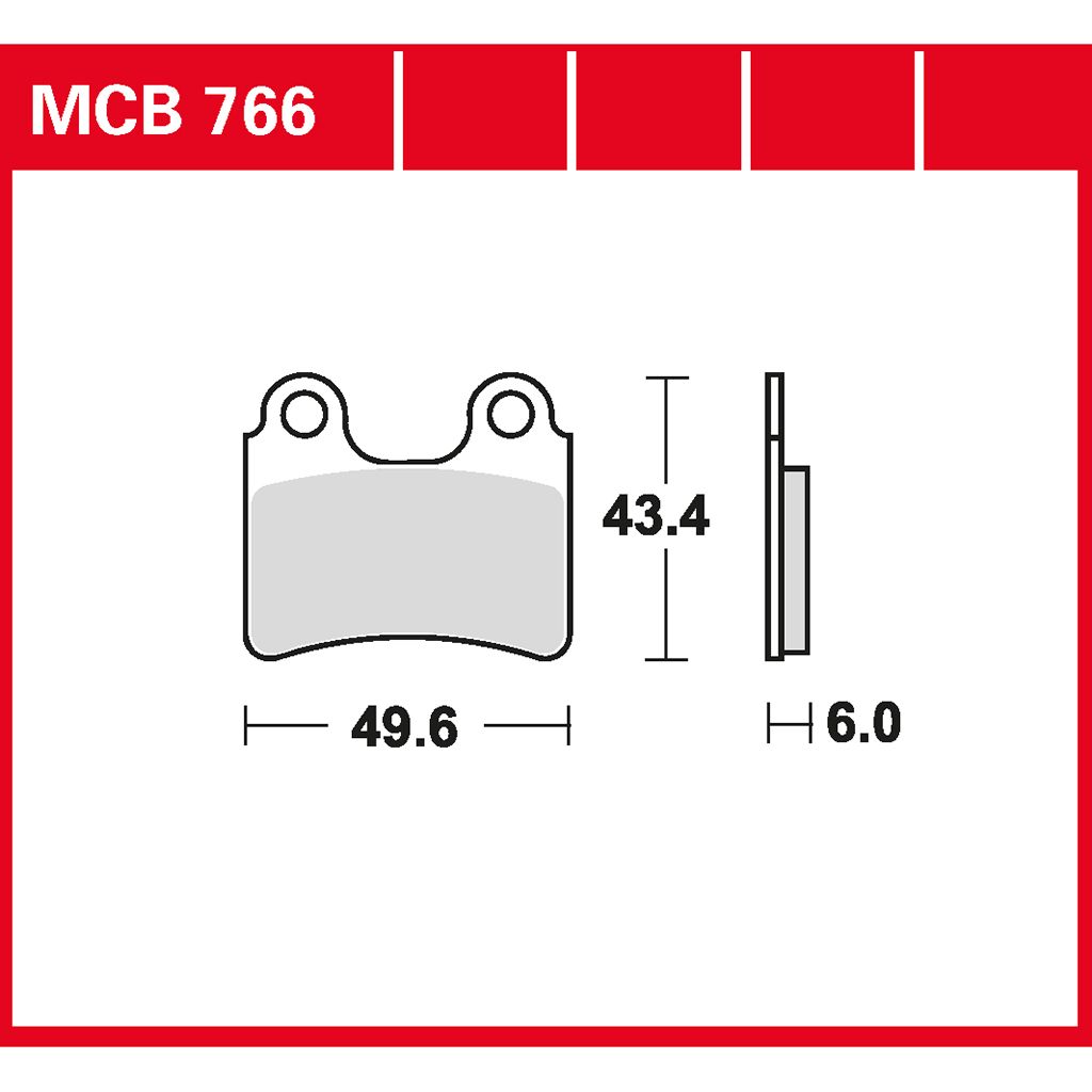 TRW Bremsbelag organisch MCB766